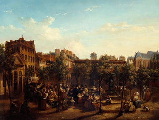 Jean Baptiste Lecoeur - Edme Champion 17641852 dit lhomme au petit manteau bleu distribuant de la soupe et du pain sur la place du march SaintMartin.webp