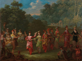 Jean Baptiste Vanmour - Greek Men and Women Dancing the Khorra.webp