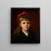 Portrait de fillette - Jean Benner — gerahmtes Bild an der Wand