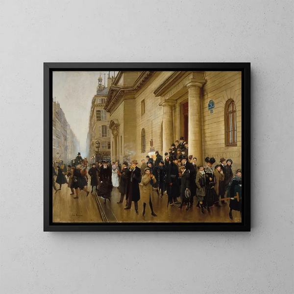 La sortie du lycée Condorcet - Jean Béraud — quadro incorniciato alla parete