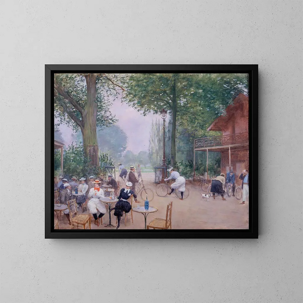 Le Chalet du Cycle au bois de Boulogne - Jean Béraud — quadro incorniciato alla parete