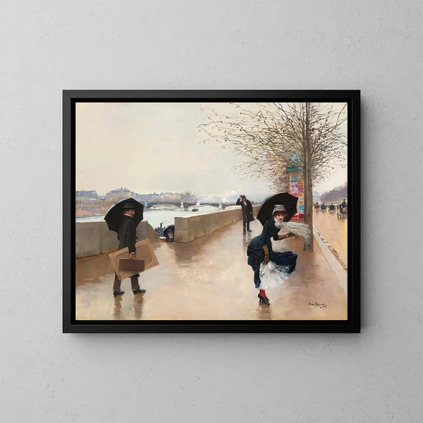Le Vent - Jean Béraud — quadro incorniciato alla parete