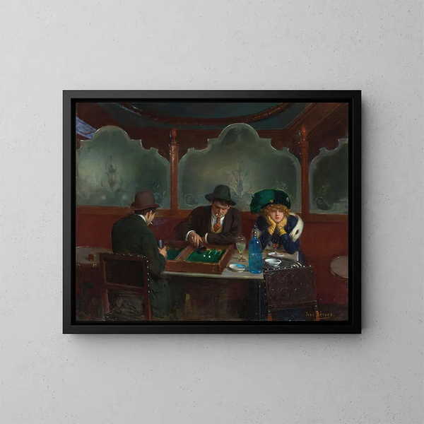 I giocatori di bocce - Jean Béraud — quadro incorniciato alla parete