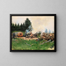 Mann aus Holz in einem Bergdorf - Jean Béraud — gerahmtes Bild an der Wand