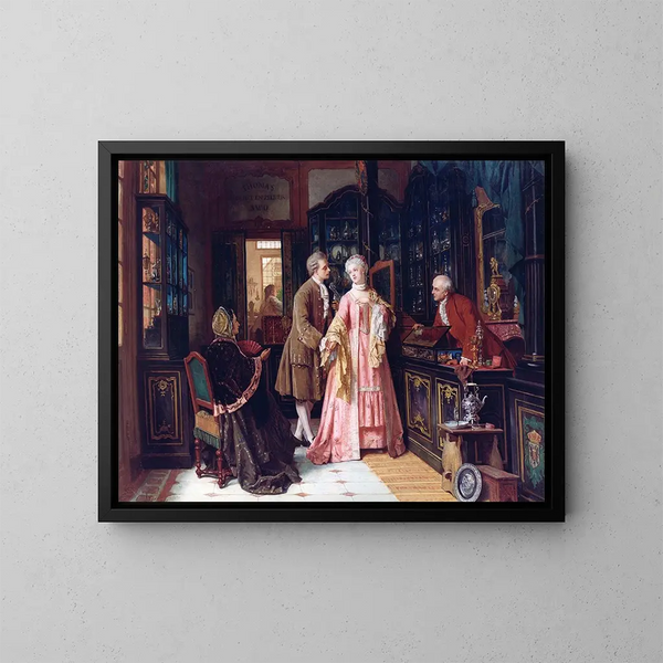 Wählen Sie den Ring - Jean Carolus — gerahmtes Bild an der Wand