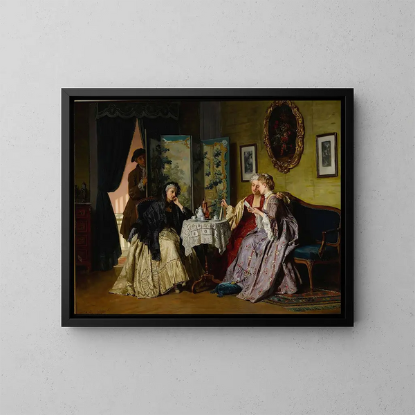 L'Écouteur - Jean Carolus — gerahmtes Bild an der Wand