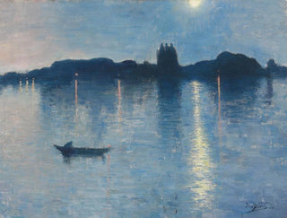Jean Delville - Le lac au clair de lune.webp