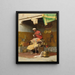 The Barber Shop Tanger - Jean Discart — framed artwork on a wall