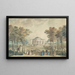 La façade du jardin de Bagatelle - Jean Démosthène Dugourc — gerahmtes Bild an der Wand