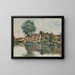 La Maison Rose au Bord de l'Oise - Jean François Raffaëlli — quadro incorniciato alla parete