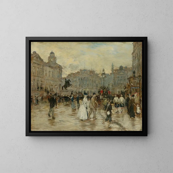 Rue des Princesses, Edinburgh - Jean François Raffaëlli — gerahmtes Bild an der Wand