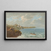 Vue de Neuchâtel prise de la route neuve - Jean Henri Baumann — gerahmtes Bild an der Wand