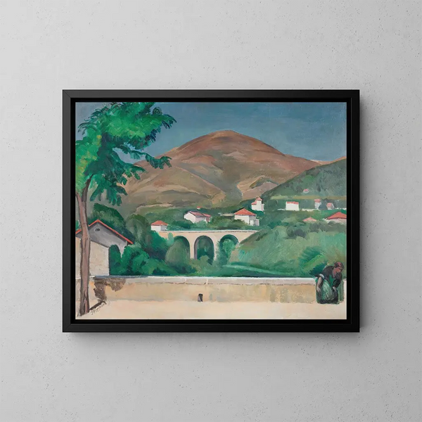 Der Parapet von Vence - Jean Hippolyte Marchand — gerahmtes Bild an der Wand