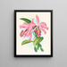 Cattleya maxima - Jean Jules Linden — gerahmtes Bild an der Wand
