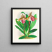 Cypripedium orphanum - Jean Jules Linden — quadro incorniciato alla parete