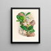 Phalaenopsis sumatrana - Jean Jules Linden — gerahmtes Bild an der Wand