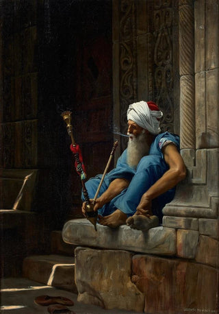 Jean Lecomte du Nou - Un portier fumant au Caire.webp