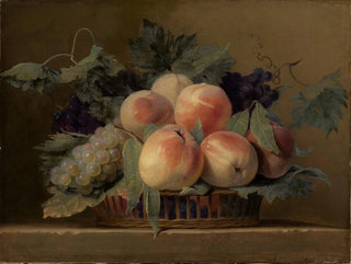 Jean Michel Picart - Krbchen mit Pfirsichen und Trauben.webp