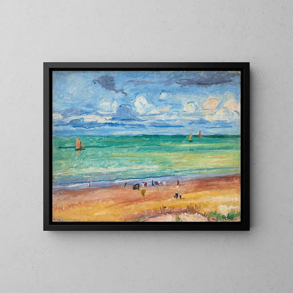 La Plage - Jean Misceslas Peské — gerahmtes Bild an der Wand
