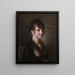 Portrait einer Dame - Jean-Pierre Saint-Ours — gerahmtes Bild an der Wand