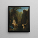 Diane e una ninfa al bagno - Jean Raoux — quadro incorniciato alla parete