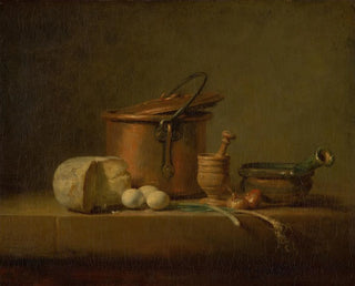 Jean Simon Chardin - Still Life with Copper Pot Cheese and Eggs.webp
