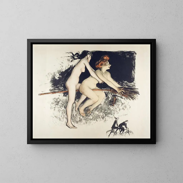 Hexen - Jean Veber — gerahmtes Bild an der Wand