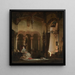 Jeanne de France als Nonne im Kloster von Bourges - August von Bayer — gerahmtes Bild an der Wand