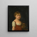 Portrait eines Mädchens - Jeanne-Élisabeth Chaudet — gerahmtes Bild an der Wand