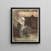 La Femme filant à L'Aieule - Jeanne Graines — gerahmtes Bild an der Wand