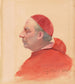 Ein Kardinal in Profil - Jehan Georges Vibert — Ansicht des Kunstwerks