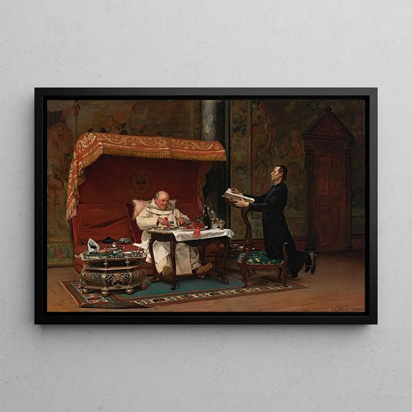 Jehan Georges Vibert - The Canons Dinner.webp