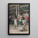 Die Menge verehrend die Toreros - Jehan Georges Vibert — gerahmtes Bild an der Wand