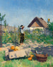 Ein Gärtner in einem Spätsommergarten - Jenő Kemenyffy — Ansicht des Kunstwerks