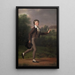 A boy running Marcus Holst von Schmidten - Jens Juel — framed artwork on a wall