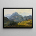 Ansicht von Giesbach am Brienzersee mit Interlaken und den Jura-Bergen - Jens Peter Müller — gerahmtes Bild an der Wand