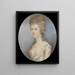 Portrait einer unbekannten Dame - Jeremiah Meyer — gerahmtes Bild an der Wand