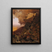 Una scogliera nei Catskills - Jervis McEntee — quadro incorniciato alla parete