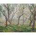 Riproduzione del dipinto Giovane Fanciulla Addormentata sotto gli Alberi - Henri Lebasque