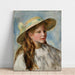 Reproduktion des Gemäldes Junge Frau mit Hut - Pierre-Auguste Renoir