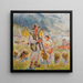 Young Shepherd - Kazimierz Sichulski — framed artwork on a wall