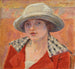 Giovane donna con cappello bianco o studio di testa - Pierre Bonnard — vista dell’opera