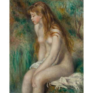 Jeune fille au bain - Pierre-Auguste Renoir | Reproduction Tableau Décoration murale affiche copie