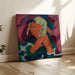 Reproduktion des Gemäldes Junge Junge mit einem Lamm; Der gute Hirte - Franz Marc