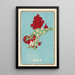 Illustrated Catalogue of Day Bombs No. 53 - Jinta Hirayama — framed artwork on a wall