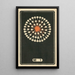 Fireworks at Night No. 1 - Jinta Hirayama — framed artwork on a wall