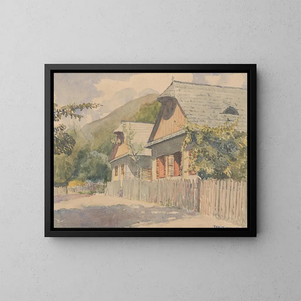 Dédina - John Thain — gerahmtes Bild an der Wand