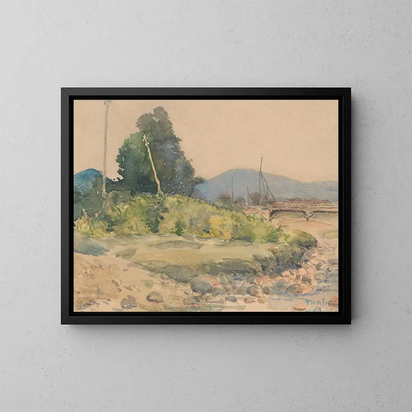 am Ufer - John Thain — gerahmtes Bild an der Wand