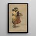 Étude de costume folklorique - Joža Uprka — quadro incorniciato alla parete