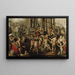 Saint Paul and Saint Barnabas at Lystra - Joachim Beuckelaer — framed artwork on a wall